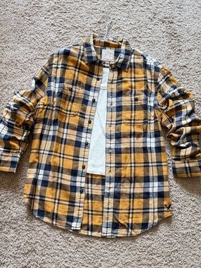 American Eagle AEO Heritage Flannel Plaid Shirt Women’s M